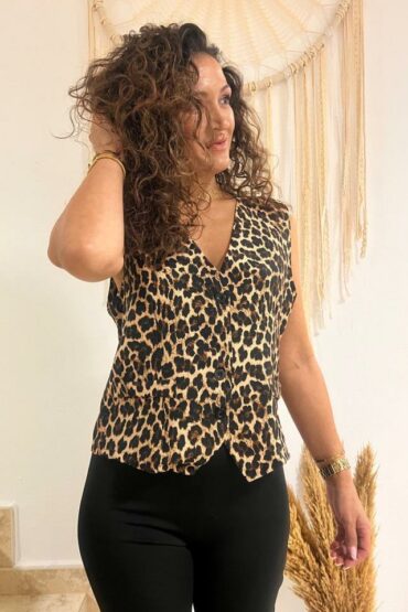 CHALECO ANIMAL PRINT