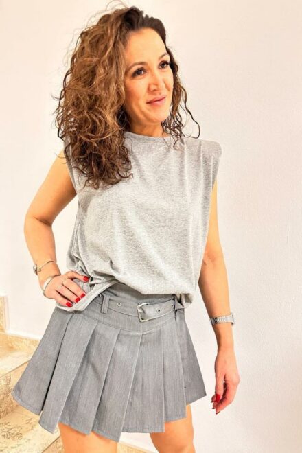 FALDA TABLAS PANTALON