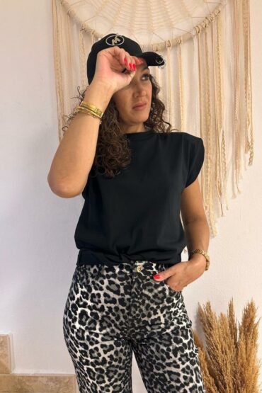 Pantalón vaquero leopardo