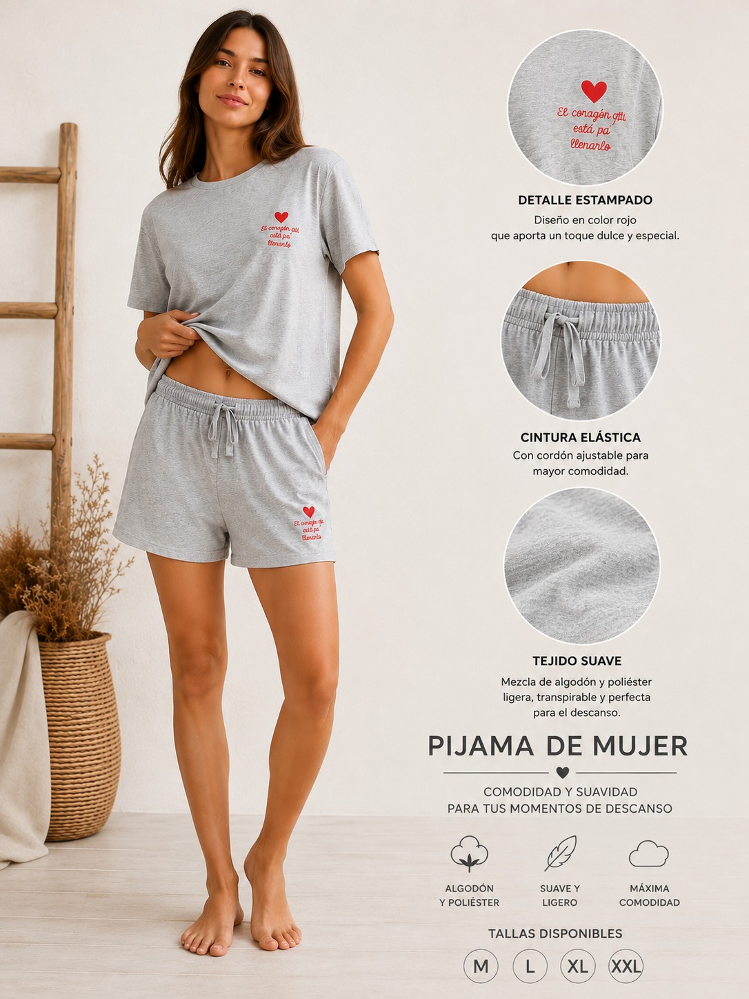 PIJAMA CORAZON